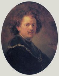 Self Portrait 25 - Rembrandt van Rijn Oil Painting