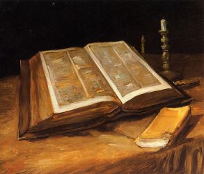 Still Life with Bible -  Vincent Van Gogh Oil Painting