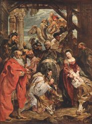 The Adoration of the Magi - Peter Paul Rubens Oil Painting