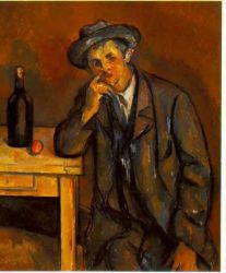The Drinker - Paul Cezanne Oil Painting