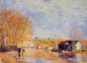 High Waters at Moret-sur-Loing - Oil Painting Reproduction On Canvas