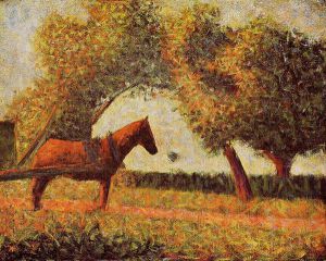 Horse - Georges Seurat Oil Painting