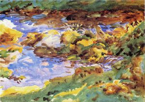 The Alps: Val D\'Aosta, Purtud -  John Singer Sargent Oil Painting