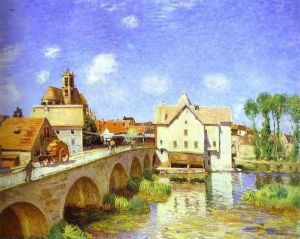 The Bridge at Moret - Oil Painting Reproduction On Canvas
