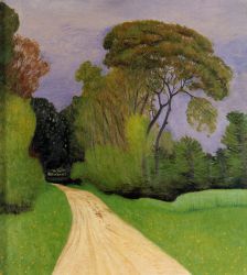 The Entrance to the Villa Beaulieu in Honfleur - Felix Vallotton Oil Painting