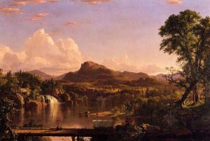 New England Scenery -  Frederic Edwin Church Oil Painting