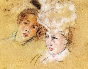 Heads of Leontine and a Friend - Oil Painting Reproduction On Canvas