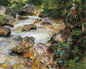 Trout Stream in the Tyrol -   John Singer Sargent Oil Painting