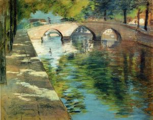 Reflections - William Merritt Chase Oil Painting