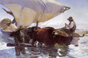 The Return of the Catch - Joaquin Sorolla y Bastida Oil Painting