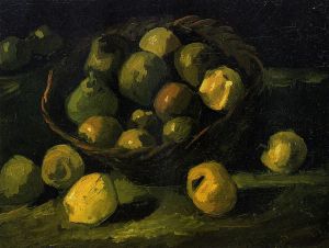 Still Life with Basket of Apples - Vincent Van Gogh Oil Painting