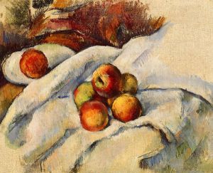 Apples on a Sheet -   Paul Cezanne Oil Painting