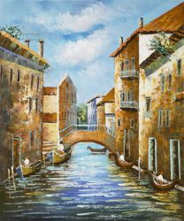 The Gondolas - Oil Painting Reproduction On Canvas