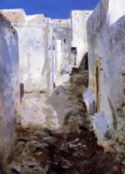 A Street in Algiers - John Singer Sargent oil painting