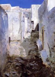 A Street in Algiers -  John Singer Sargent oil painting