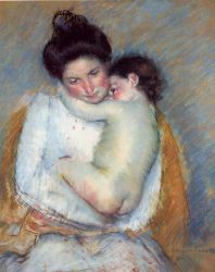 Mother and Child II - Mary Cassatt oil painting,
