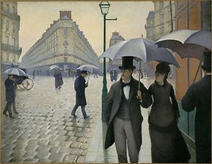Paris street, Rainy Day -  Gustave Caillebotte oil painting