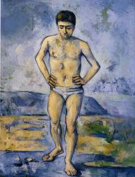 The Large Bather IV -  Paul Cezanne oil painting