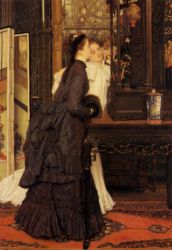 Young Ladies Looking at Japanese Objects - Oil Painting Reproduction On Canvas