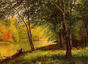 Merced River, California -  Albert Bierstadt Oil Painting