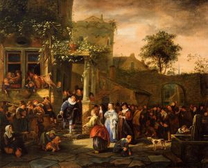 A Village Wedding -   Jan Steen oil painting