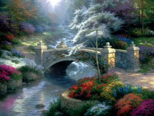 Bridge of Hope -   Thomas Kinkade Oil Painting