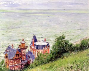 Villas at Trouville -   Gustave Caillebotte Oil Painting