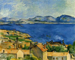 The Gulf of Marseille Seen from L\'Estaque -  Paul Cezanne Oil Painting