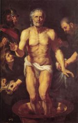 The Death of Seneca -   Peter Paul Rubens Oil Painting