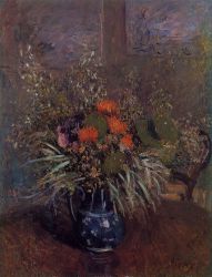 Bouquet of Flowers - Alfred Sisley Oil Painting