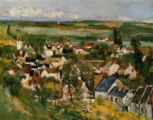 View of Auvers-sur-Oise II -   Paul Cezanne Oil Painting