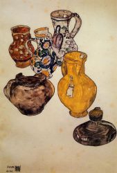 Ceramics - Egon Schiele Oil Painting