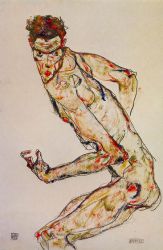 Fighter - Egon Schiele Oil Painting