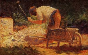 The Stone Breaker - Georges Seurat Oil Painting