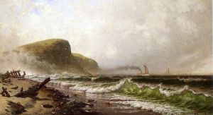 Stormy Seascape -  Alfred Thompson Bricher Oil Painting