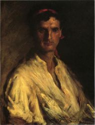 A Young Roman -  William Merritt Chase Oil Painting