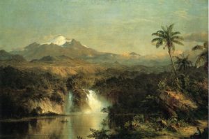 View of Cotopaxi -  Frederic Edwin Church Oil Painting