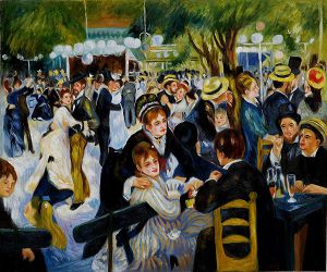 Ball at the Moulin de la Galette -   Pierre Auguste Renoir Oil Painting