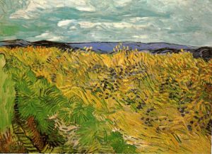 Wheat Field with Cornflowers - Vincent Van Gogh Oil Painting