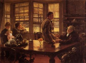 The Prodigal Son in Modern Life: the Departure - James Tissot oil painting