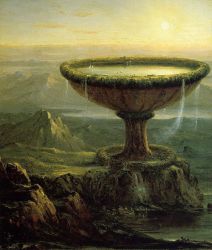 The Titan\'s Goblet -   Thomas Cole Oil Painting