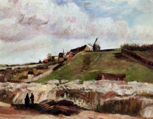 Montmartre: the Quarry and Windmills II -  Vincent Van Gogh Oil Painting