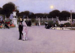 In the Luxembourg Garden -   John Singer Sargent oil painting