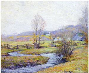 Early Spring, Pleasant Valley, Connecticut -  Robert Vonnoh Oil Painting