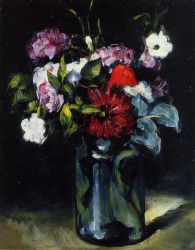 Flowers in a Vase II -   Paul Cezanne Oil Painting