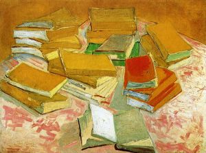 Still Life: French Novels -   Vincent Van Gogh Oil Painting