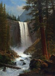 Vernal Falls -  Albert Bierstadt Oil Painting