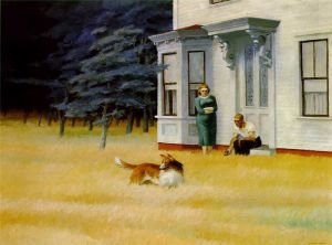 Cape Cod Evening - Edward Hopper Oil Painting