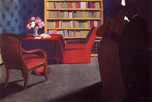 Private Conversation -   Felix Vallotton Oil Painting