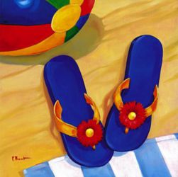 A Pair of Slippers - Oil Painting Reproduction On Canvas